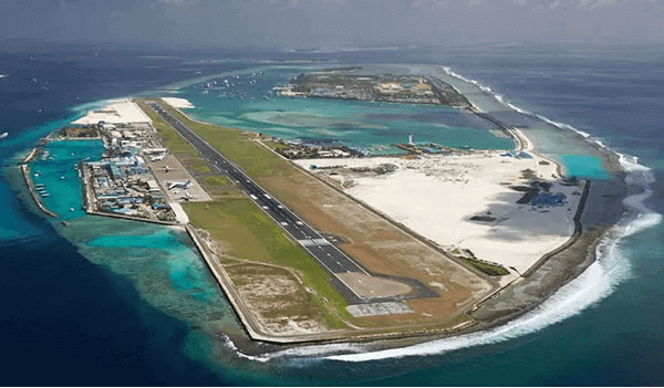 Aerial view of Maldives Airport Expansion Project