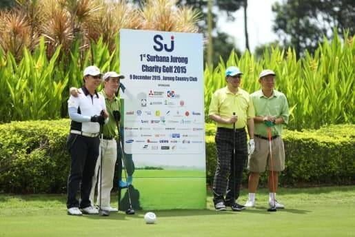 elderly persons charity golf event support elderly yellow ribbon CSR