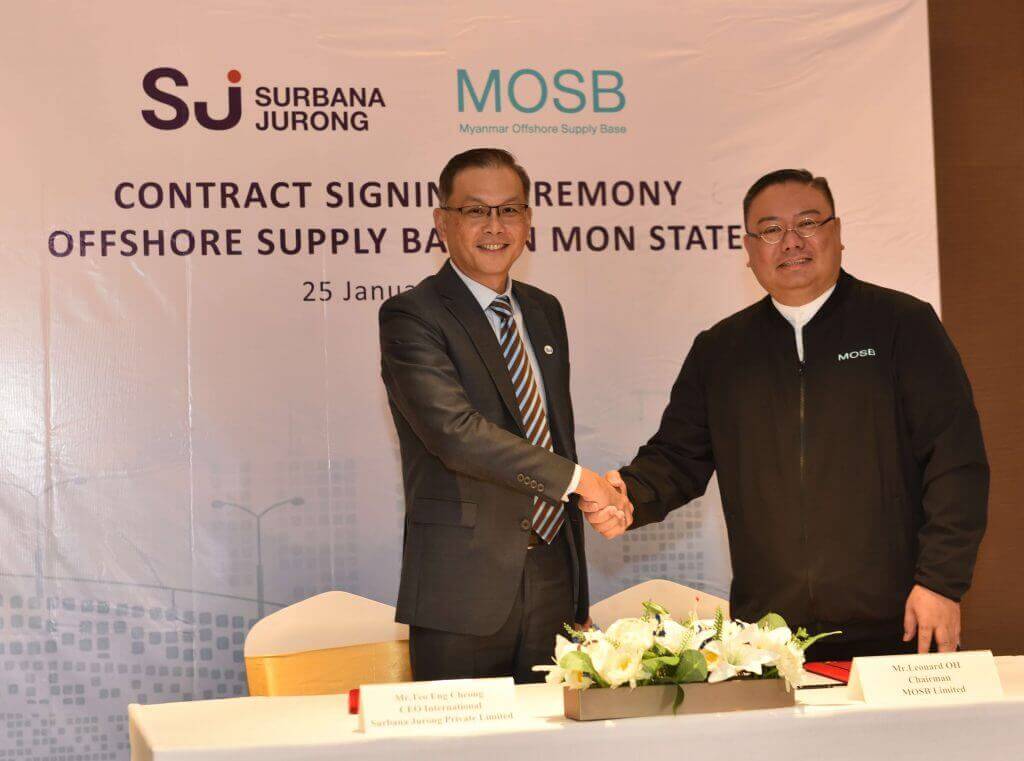 Surbana Jurong Myanmar MOSB engineering project management oil and gas industry 