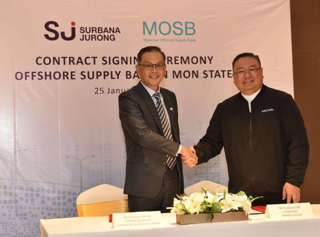 Surbana Jurong Myanmar MOSB engineering project management oil and gas industry