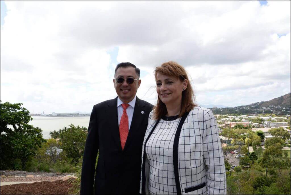 Mr Wong Heang Fine, Group CEO of Surbana Jurong with Cr Jenny Hill, Mayor of City of Townsville 